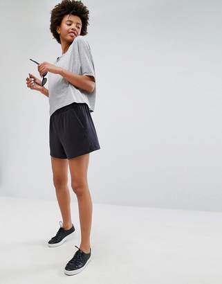 Monki Cupro Relaxed Shorts
