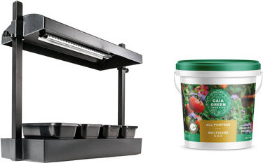 Sunblaster 1600218 T5HO Grow Light Garden Micro + GAIA GREEN All Purpose Plant