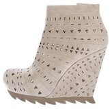 Thumbnail for your product : Camilla Skovgaard Laser Cut Wedge Ankle Boots