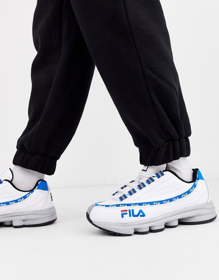 plain white fila trainers