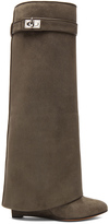 Thumbnail for your product : Givenchy Shark Lock Tall Suede Pant Boots