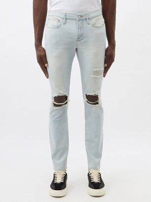 Frame L’homme Distressed Slim-leg Jeans