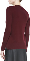 Thumbnail for your product : Vince Cashmere Overlay-Crewneck Sweater, Shiraz