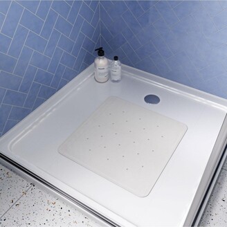 Croydex White Rubagrip Shower Tray Bath Mat