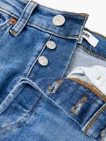 Thumbnail for your product : RE/DONE 90s High-rise Slim-leg Cropped Jeans - Mid Denim