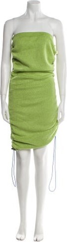 KKCo Strapless Midi Length Dress KKCo Dress Green Strapless
