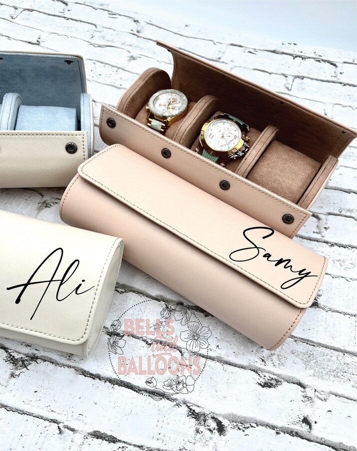 Personalized Watch Roll Travel Case, For Women's, Accessories, Christmas Gift, Bridesmaid Gift 147