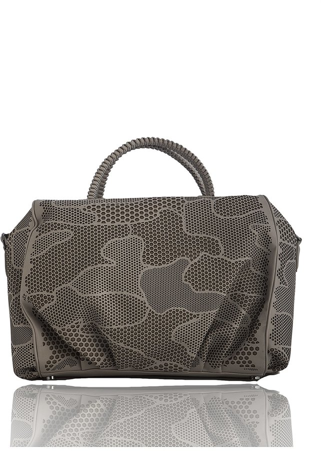 NINO LaserCut Small Duffle Bag Greyish Taupe ShopStyle