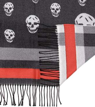 Alexander McQueen Intarsia wool scarf