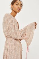 Thumbnail for your product : Topshop One shoulder ruched midi dress