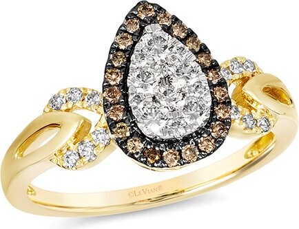 LeVian 14K Two-Tone 0.12 Ct. Tw. Diamond Ring