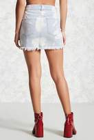 Thumbnail for your product : Forever 21 Bleached Denim Mini Skirt