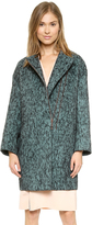 Thumbnail for your product : Cédric Charlier Zip Coat with Snake Embossed Back