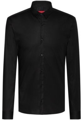 boss black shirt slim fit