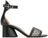 Thumbnail for your product : Emporio Armani perforated block-heel sandals