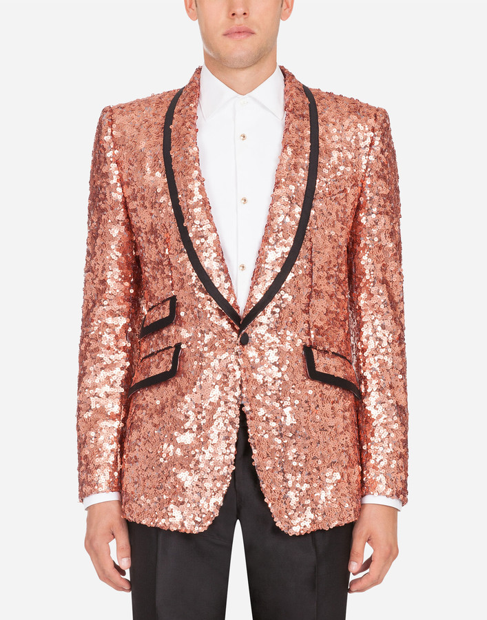 rose gold blazer men