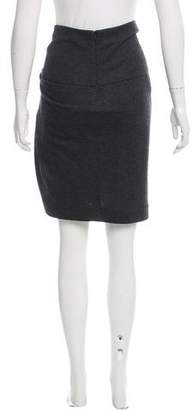 Brunello Cucinelli Wool & Cashmere-Blend Asymmetrical Skirt