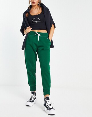 Polo Ralph Lauren cuffed sweatpants in green - ShopStyle Activewear Pants