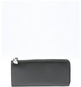 Thumbnail for your product : Alexander McQueen black leather skull pull continental wallet