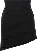 Thumbnail for your product : Helmut Lang Asymmetric Canvas Mini Skirt