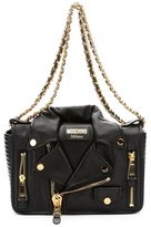 Thumbnail for your product : Moschino black leather biker jacket shoulder bag