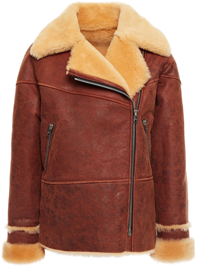 shearling coat sandro