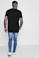 Thumbnail for your product : boohoo Mens Longline Crew Neck T-Shirt