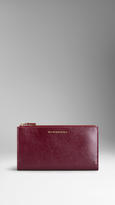 Thumbnail for your product : Burberry Patent London Leather Continental Wallet