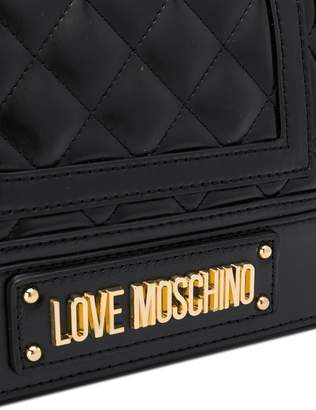 Love Moschino quilted faux leather cross body bag