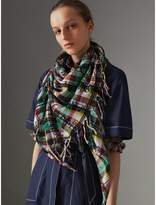 Thumbnail for your product : Burberry The Bandana in Scribble Check Cotton Silk