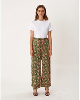 Thumbnail for your product : Phoebe Grace Hettie Straight Leg Turn-up Trouser in Pink Cactus Print