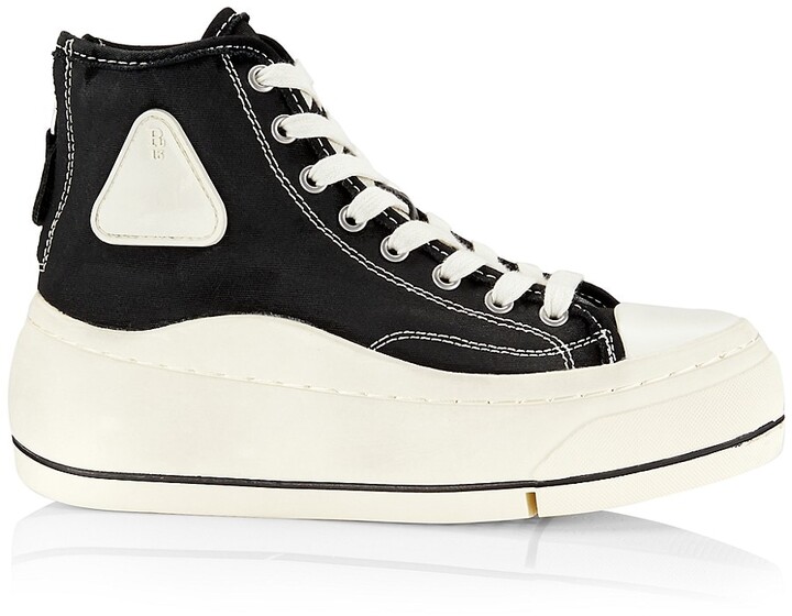 black platform high tops