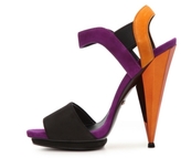 Thumbnail for your product : Gucci Suede Color Block Sandal