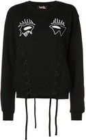 Thumbnail for your product : Haculla Evil Eye lace-detail sweatshirt