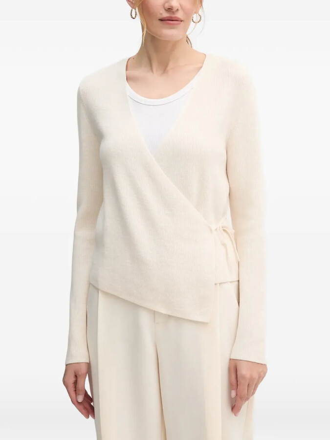 Oui Wrap-Tie Cardigan