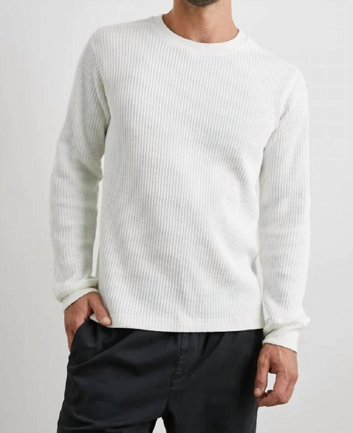 Rails Wade Thermal Top In White