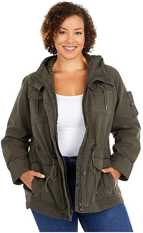 Levi's Plus Size Hooded Cotton Military Parka Jacket - ShopStyle