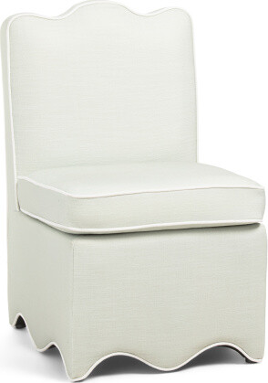 TJMAXX 21X33 Scalloped Bottom Skirted Dining Chair, Polyester