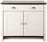 Thumbnail for your product : Consort Furniture Limited Tivoli Ready Assembled Compact Grey Sideboard With Walnut Effect Top