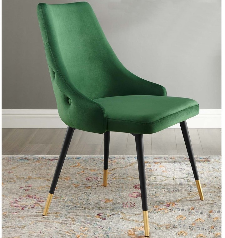 A Line Furniture Modern Contemporary Design Button Tufted Velvet Dining