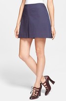 Thumbnail for your product : Tory Burch 'Klarissa' Print Pleated Stretch Cotton A-Line Skirt