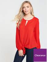 Thumbnail for your product : Wallis Tie Front Top - Red
