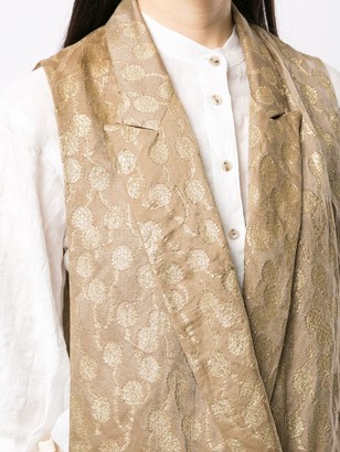UMA WANG Embroidered Sleeveless Coat