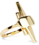 Thumbnail for your product : Noir Shape Up 14-karat Gold-plated Ring