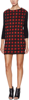 Thumbnail for your product : Maje Plaid Dress with Thumbholes