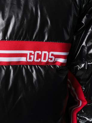 GCDS logo stripe padded jacket