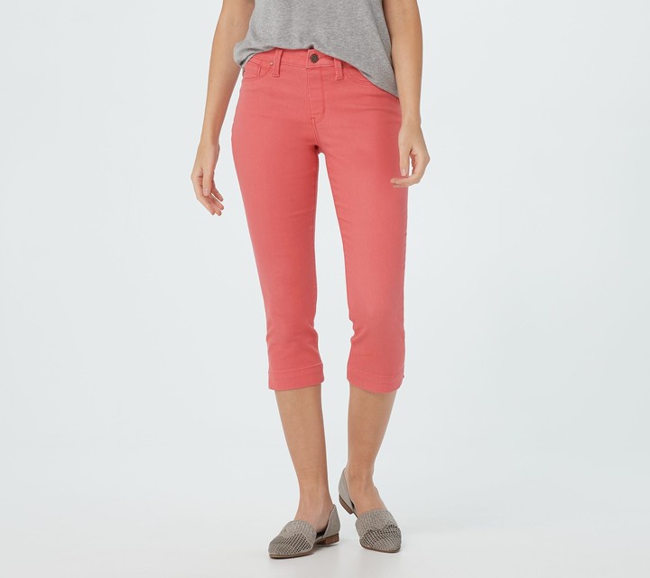 colored jean capris