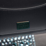 Thumbnail for your product : Dolce & Gabbana Azure Heat-Applied Rhinestones Dolce Box Chain Clutch