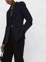 Thumbnail for your product : Nanushka Hathi button-front fitted blazer