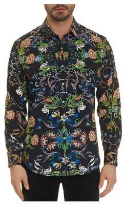 Robert Graham Floral-Print Button-Down Shirt